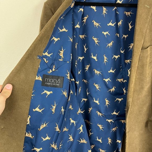 Lauren Ralph Lauren Corduroy Elbow Patch Blazer Size 46L - Picture 4 of 6